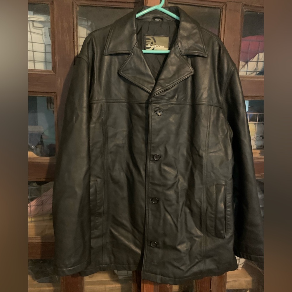 Boston Outfitters Black Leather Jacket - XXL